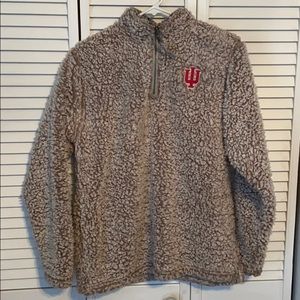 IU fleece quarter zip